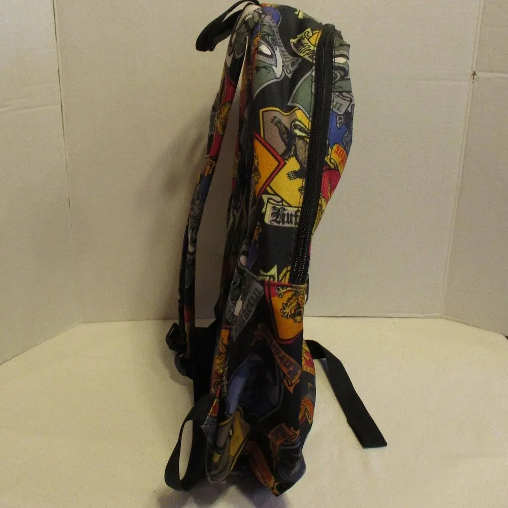 Harry Potter Backpack Men Medium Black Yellow Red Blue Top Zip School Hotel Bag